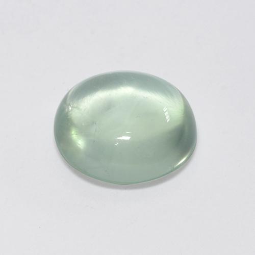 2.95克拉天然绿色葡萄石，椭圆形切割，9.5×8.6毫米，透明