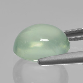 2.26克拉天然葡萄石，椭圆形切割，半透明