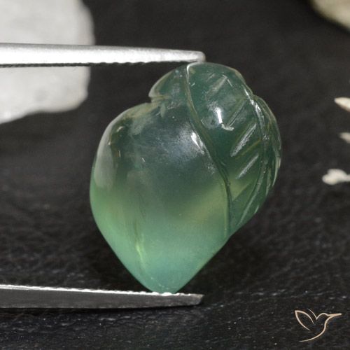 13.63ct 天然 冷绿 葡萄石, 花式切割, 透明