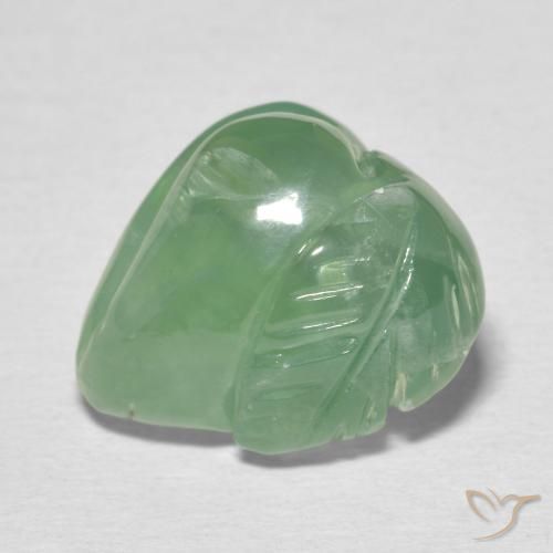 15.49ct 天然 淡土绿 葡萄石, 花式切割, 半透明