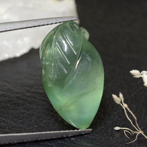 17.47ct 天然 浅绿色 葡萄石, 花式切割, 透明
