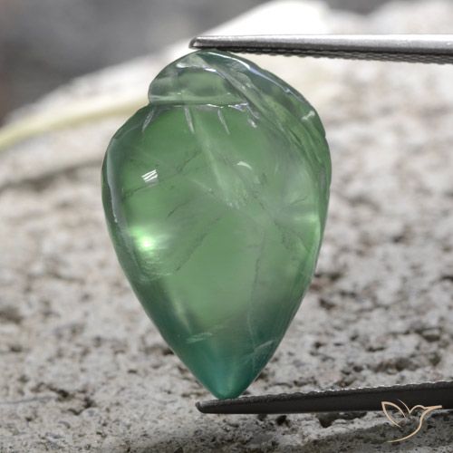 15.69ct 天然 浅绿色 葡萄石, 花式切割, 半透明