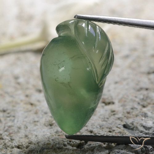 14.60ct 天然 大地绿 葡萄石, 花式切割, 半透明