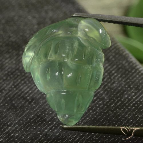 16.31ct 天然 中绿色 葡萄石, 花式切割, 半透明