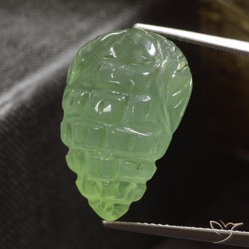 22.56ct 天然 中浅绿色 葡萄石, 花式切割, 半透明