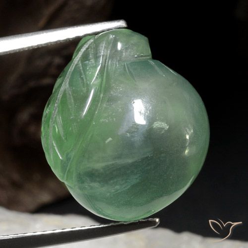 22.65ct 天然 淡薄荷 葡萄石, 花式切割, 半透明