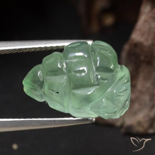 11.58克拉天然葡萄石，花式切割，半透明