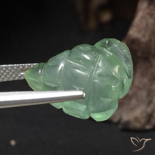 11.58克拉天然葡萄石，花式切割，半透明