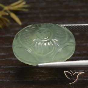 15.27克拉天然葡萄石，椭圆形，半透明