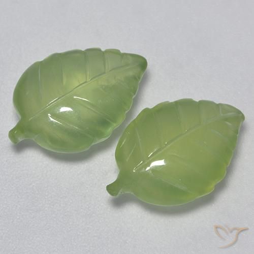 10.37ctw 天然 梨绿 葡萄石, 花式切割, 透明