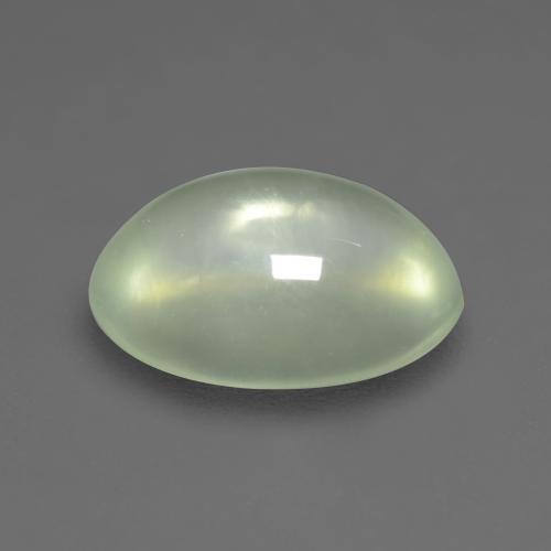 2.50克拉天然绿色葡萄石，椭圆形切割，9.9×8.1毫米，透明