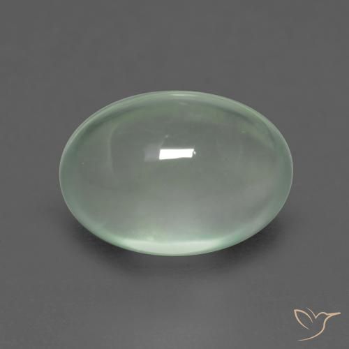 2.42ct 天然 浅梨绿色 葡萄石, 椭圆形, 透明
