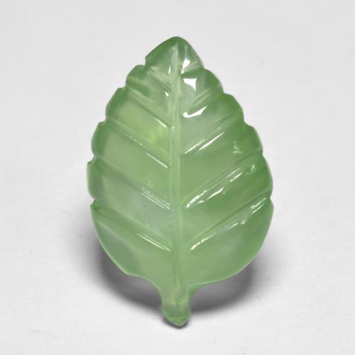 4.92克拉天然绿色葡萄石，异形，15.6×10.1毫米，透明