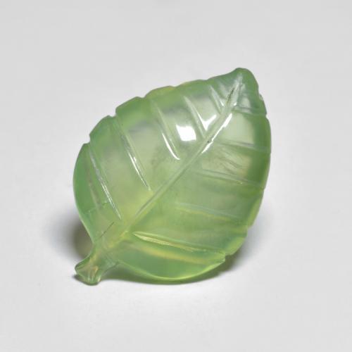 9.34克拉天然绿色葡萄石，异形，19.1×13.5毫米，透明
