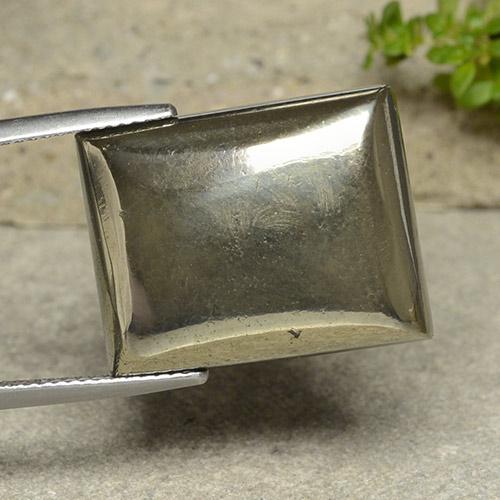 38.25克拉天然黄铁矿，狭长方形，不透明