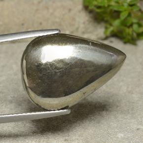 17.61克拉天然黄铁矿，梨形，不透明