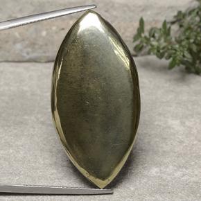 54.27克拉天然黄铁矿，榄尖形，不透明