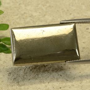 16.04克拉天然黄铁矿，狭长方形，不透明