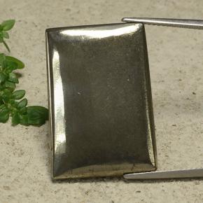 25.20克拉天然黄铁矿，狭长方形，不透明