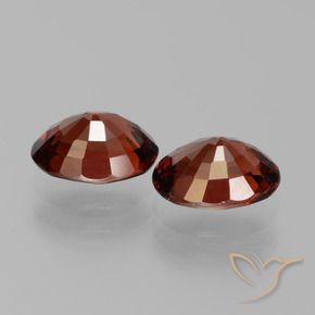 3.13天然红色镁铝榴石，椭圆形切割，8×6.1毫米，VVS-VS