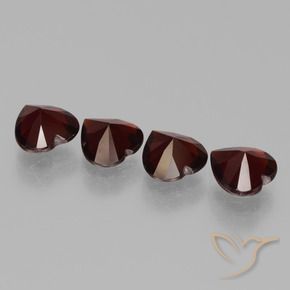 3.33天然红色镁铝榴石，心形，6.1×5.9毫米，VVS-VS