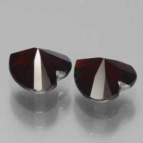 克拉天然镁铝榴石石榴石，心形，VVS-VS