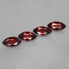 6.94天然红色镁铝榴石，马眼形，12.1×6毫米，VVS-VS