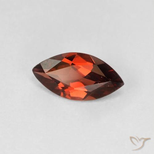 1.17ct 天然 深红色 镁铝榴石石榴石, 榄尖形, VVS-VS