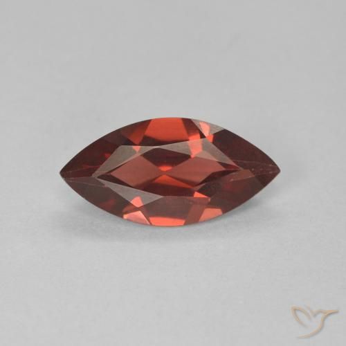 1.07ct 天然 深红色 镁铝榴石石榴石, 榄尖形, VVS-VS