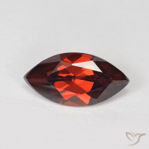 1.34ct 天然 梅洛红 镁铝榴石石榴石, 榄尖形, VVS-VS