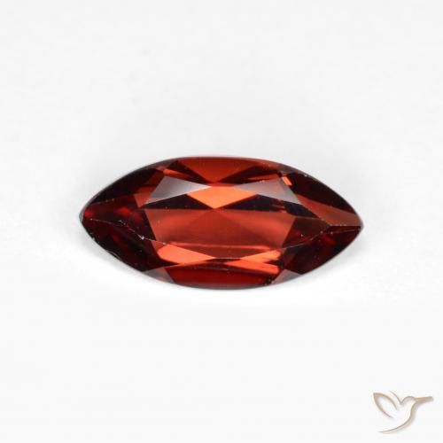 1.09ct 天然 梅洛红 镁铝榴石石榴石, 榄尖形, VVS-VS