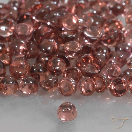 0.07ct 天然 猩红色调 镁铝榴石石榴石, 圆形的, 透明