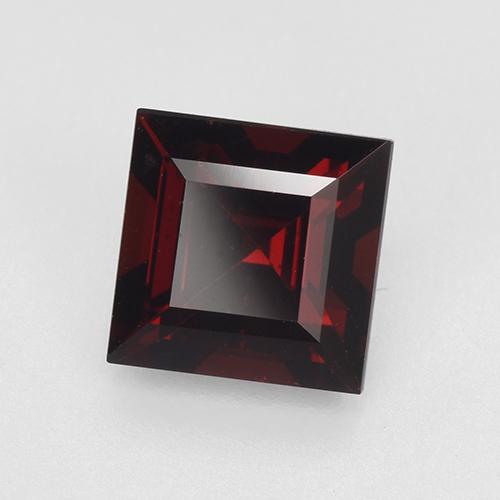 1.57克拉天然红色镁铝榴石，方形，6.1×6.1毫米，VVS-VS
