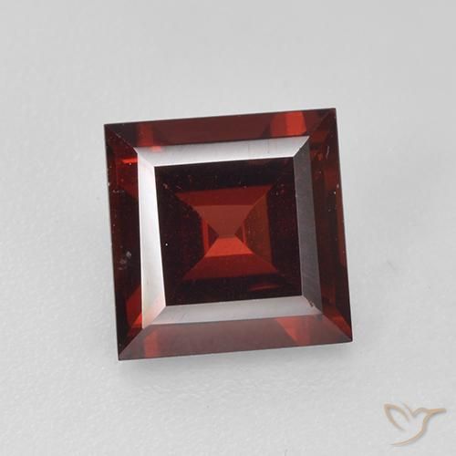 2.10ct 天然 暗红色 镁铝榴石石榴石, 正方形, VVS-VS