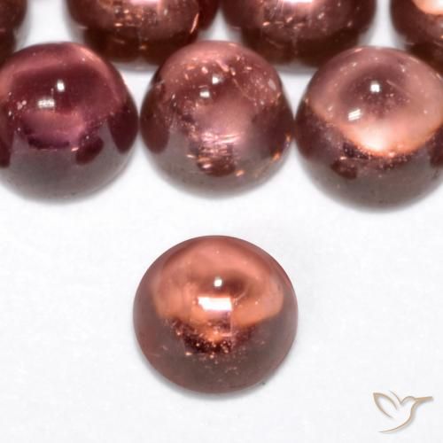 0.07ct 天然 红灯 镁铝榴石石榴石, 圆形的, 透明