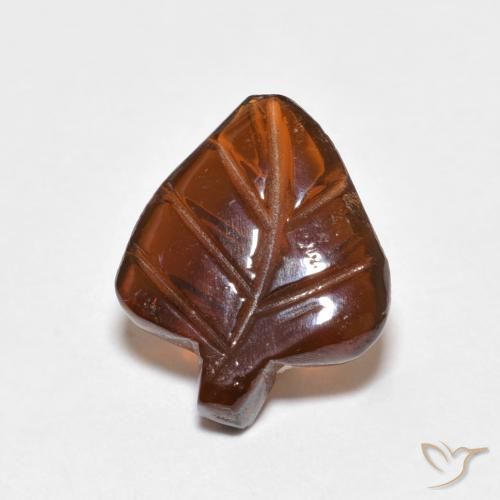 2.92克拉天然橙色镁铝榴石，异形，11.9×9.8毫米，半透明