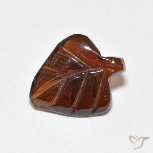 2.92克拉天然橙色镁铝榴石，异形，11.9×9.8毫米，半透明