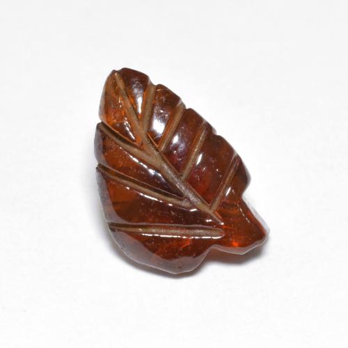 3.35克拉天然橙色镁铝榴石，异形，12.4×8.1毫米，半透明
