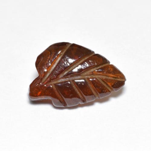 3.35克拉天然橙色镁铝榴石，异形，12.4×8.1毫米，半透明