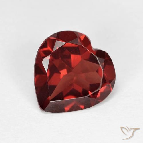 1.86ct 天然 中红 镁铝榴石石榴石, 心形, VVS
