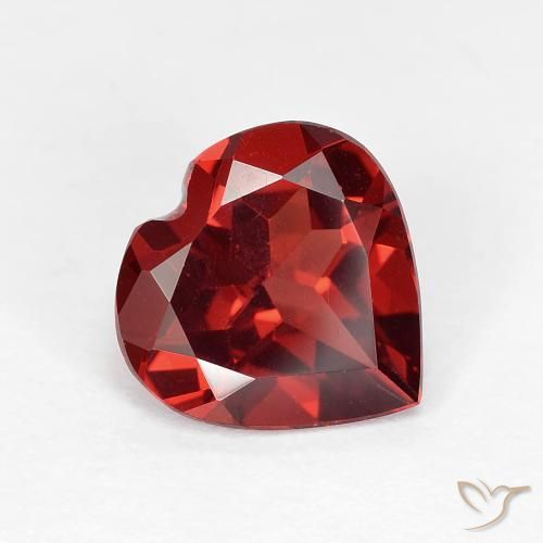 1.80ct 天然 中红 镁铝榴石石榴石, 心形, VVS