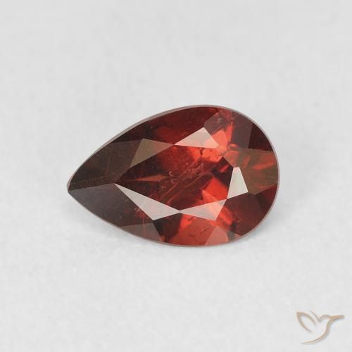0.80ct 天然 深血红色 镁铝榴石石榴石, 梨形, VS