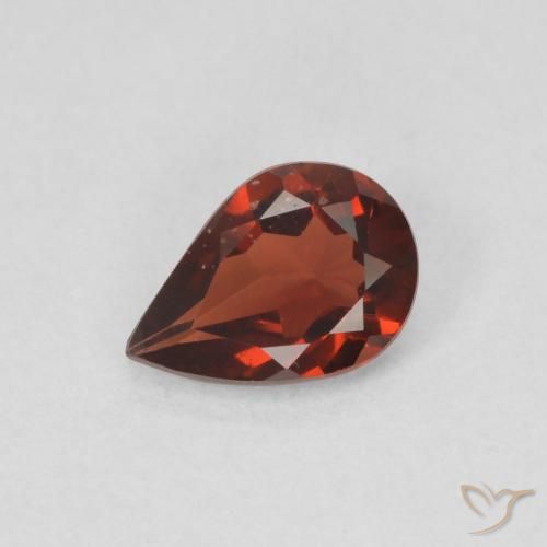 0.62ct 天然 桑格利亚红 镁铝榴石石榴石, 梨形, VS