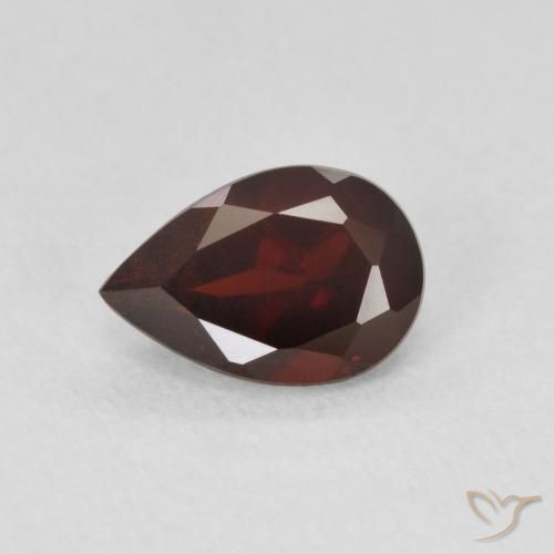 0.89ct 天然 暗红色 镁铝榴石石榴石, 梨形, VVS-VS