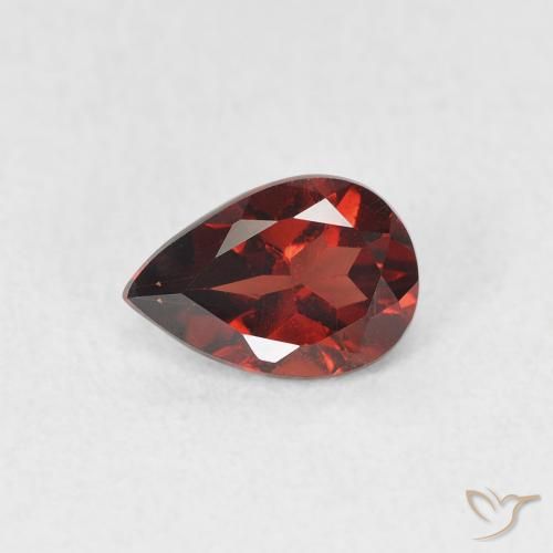 0.78ct 天然 醋栗红 镁铝榴石石榴石, 梨形, VVS