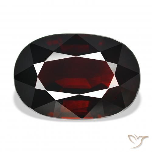 21.89ct 天然 黑红色 镁铝榴石石榴石, 椭圆形, IF