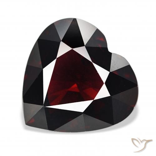 16.80ct 天然 暗红色 镁铝榴石石榴石, 心形, VS