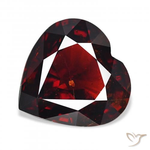 15.79ct 天然 暗红色 镁铝榴石石榴石, 心形, VS