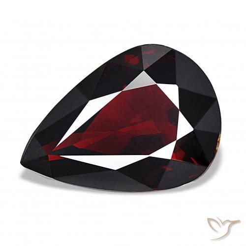 13.92ct 天然 黑红色 镁铝榴石石榴石, 梨形, VS