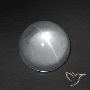 8.30ct 天然 清晰的白色 石英猫眼, 圆形的, 透明